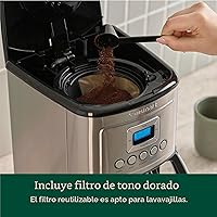 Vista 8 de Cuisinart - Cafetera programable de 12 tazas con jarra térmica DCC-3400P1, acero inoxidable