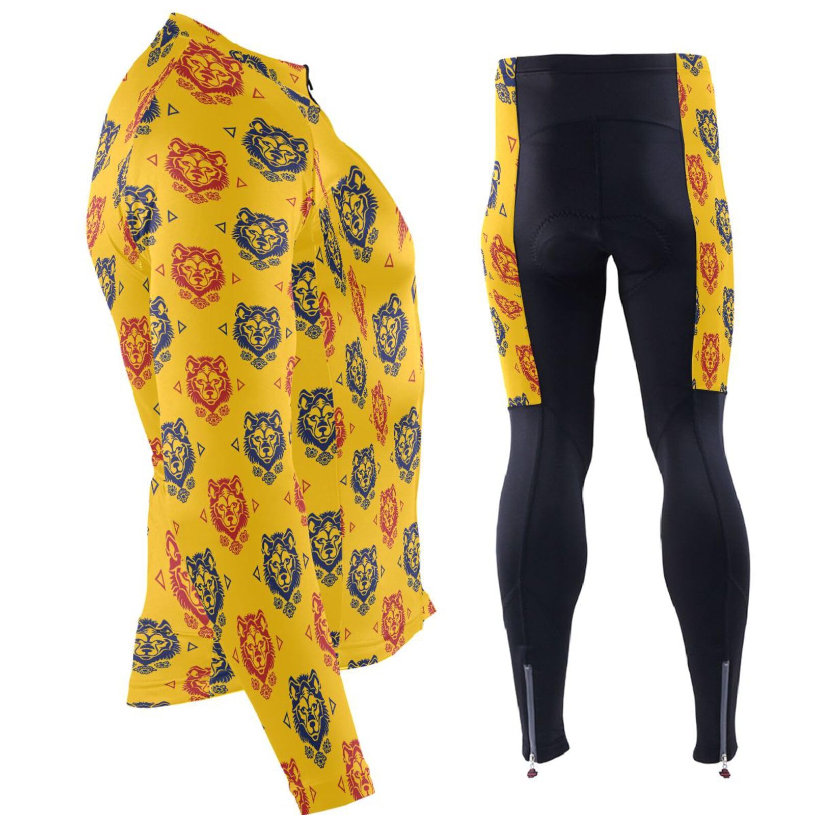 Winter-Radtrikot mit Taschen, leichte Fahrrad-Shirts für Herren, 3D-gepolstert