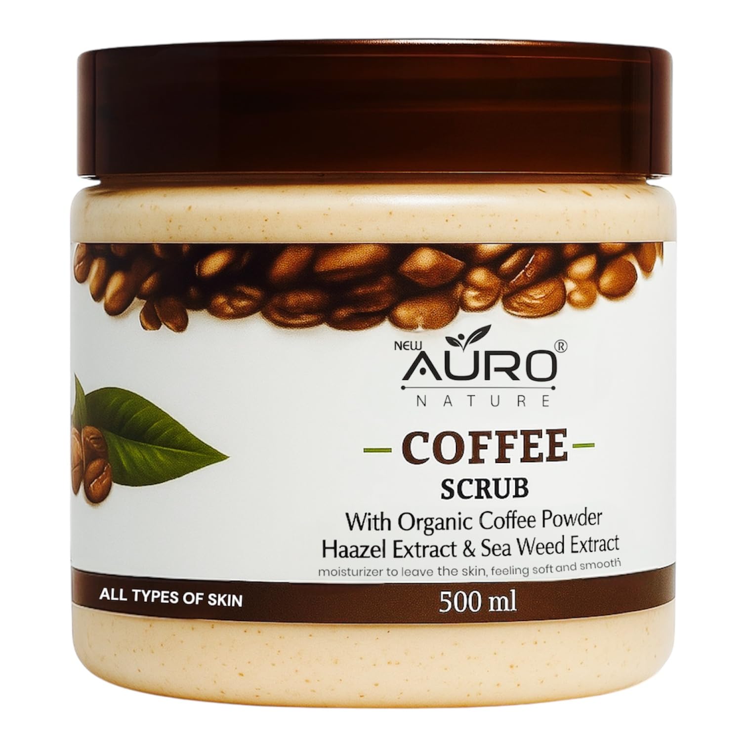 NEW AURO Coffee Scrub for Smooth, Radiant Skin | Exfoliator Creamy Bathing Body Scrub for Dry Skin | Exfoliating Scrub for Body for Women and Men | Natural and Vegan - 500gm-image-42