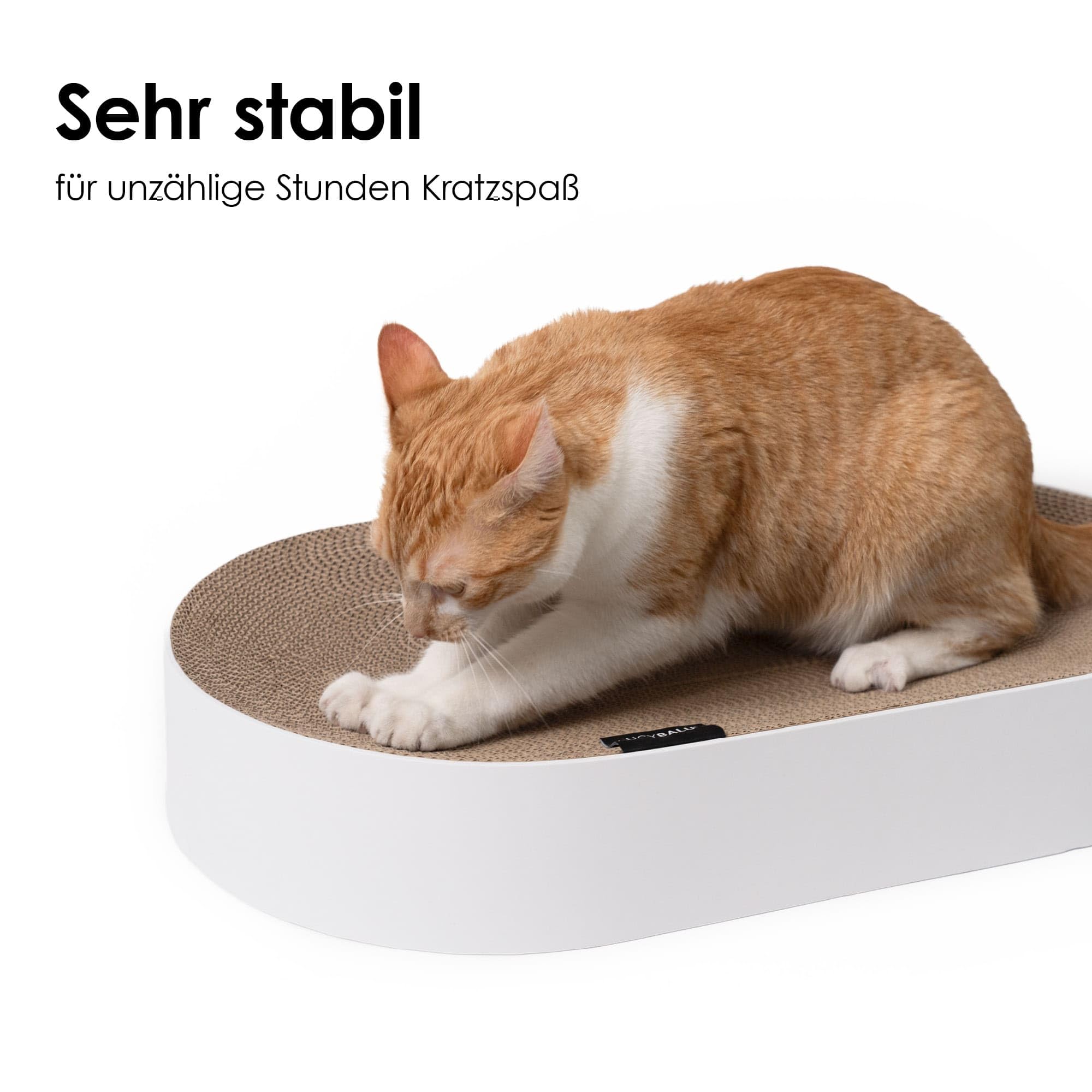 LucyBalu® SCRACTHBED Cama y rascador para gatos, cama de cartón, rascador para gatos