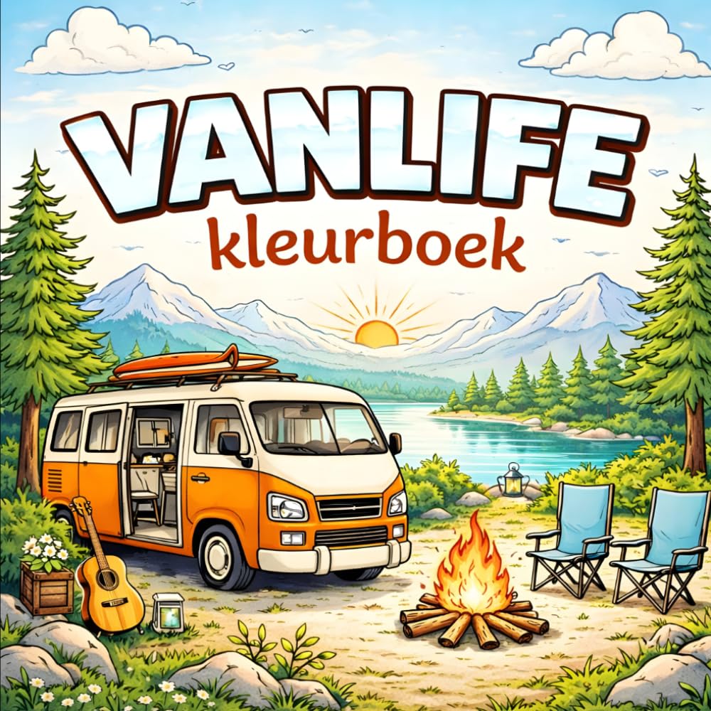 Vanlife Kleurboek: Creatieve ontspanning voor liefhebbers van camper en buitenleven