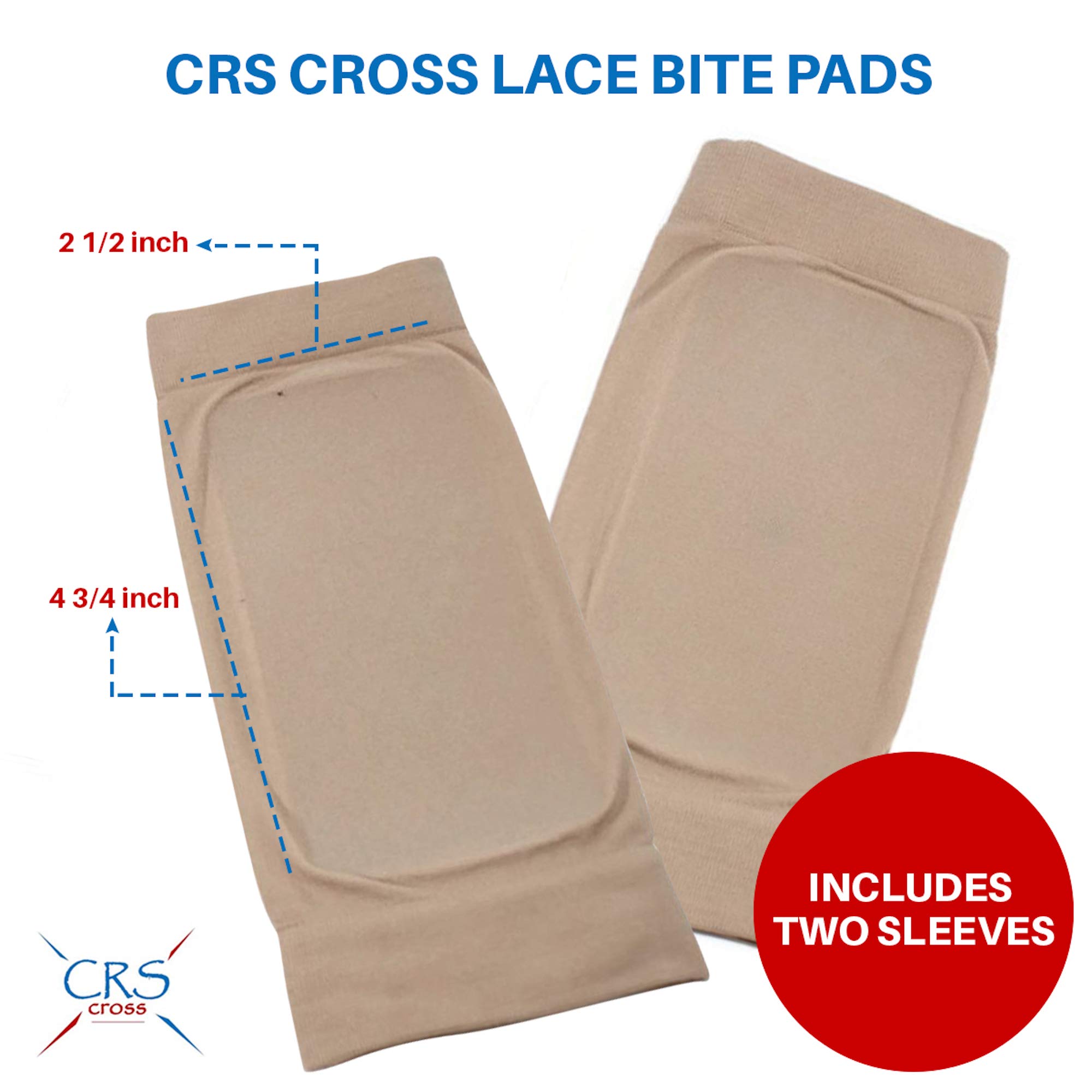 Buy CRS Cross Lace Bite Pads Premium Padded Skate Socks Protection of