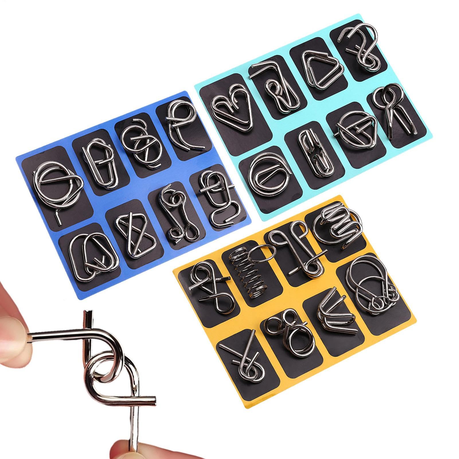 Metal Puzzle,Zabawne Łamigłówki Edukacyjne Zabawki | Pierścieniowa Antystresowa Gra Puzzle Dla Młodzieży - Wyzwanie Dla Nastolatków Rodziny Dziewczynek Dom Szkoła Podróż