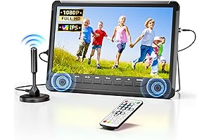 Desobry 11.5'' Portable Car TV with Stand and Rechargeable Battery