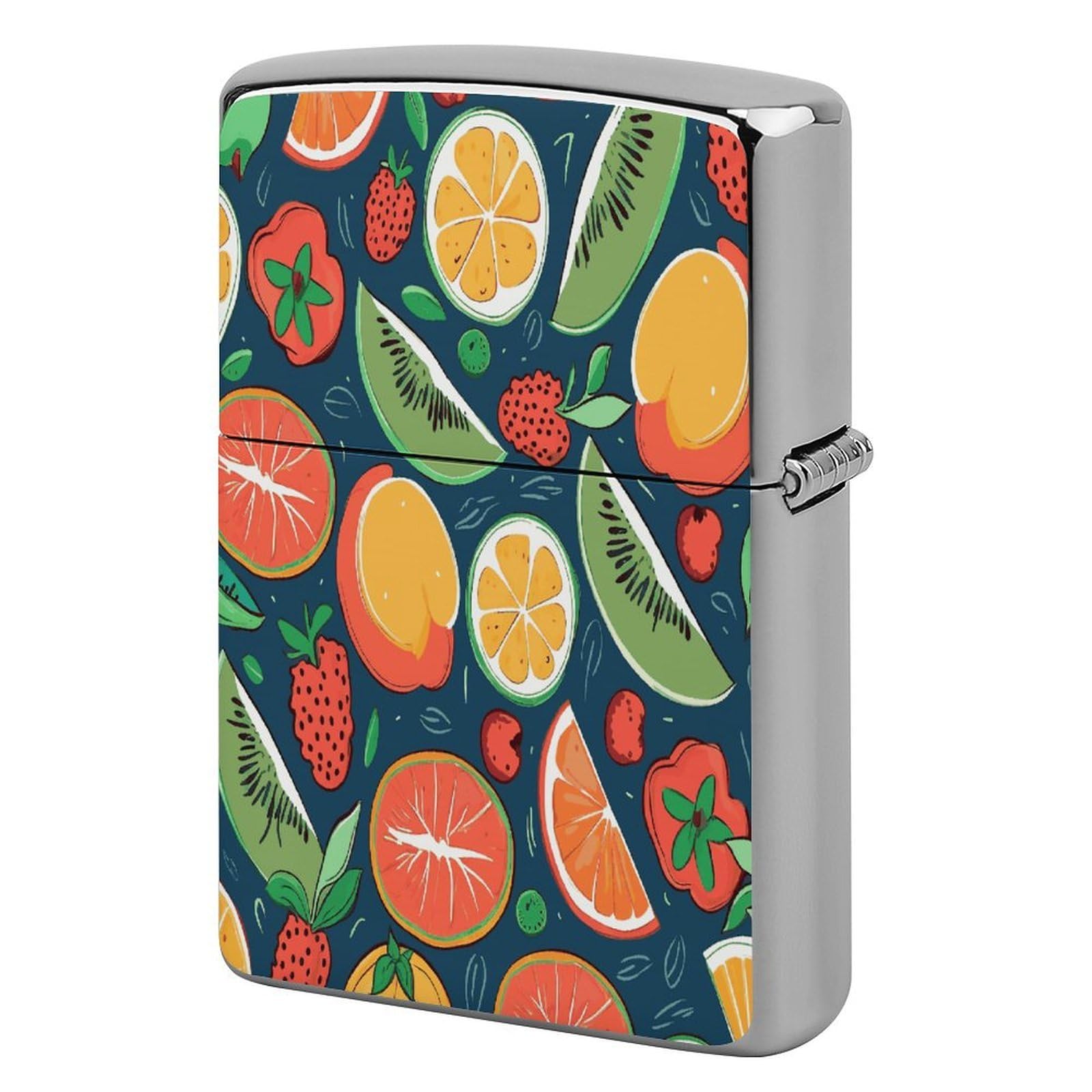 Fekiloot Style Fruits Pattern Lighter Case Cover Lighter Holder