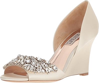 Badgley mischka hardy embellished wedge Clearance