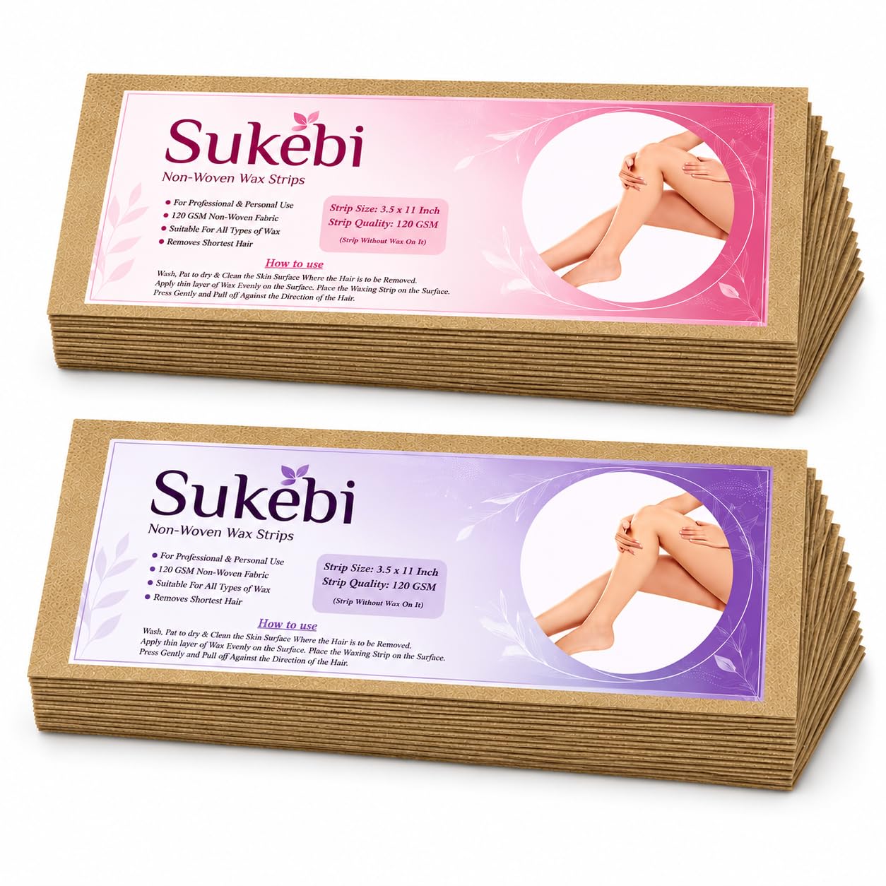 Premium Non Woven Wax Strips for Hair Removal | Professional Grade Waxing Strips for Body, Legs, Arms, Face & Bikini | Ultra Strong, Tear Resistant Wax Paper Strips for Men & Women bikini wax strips for women(Brown, 60 Strips)-image-16