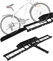 Vista 1 de Adjustable Road Bike Storage Bracket Anti Tilt Auto Trailer Holder Rust Proof for SUVs Cars Trucks