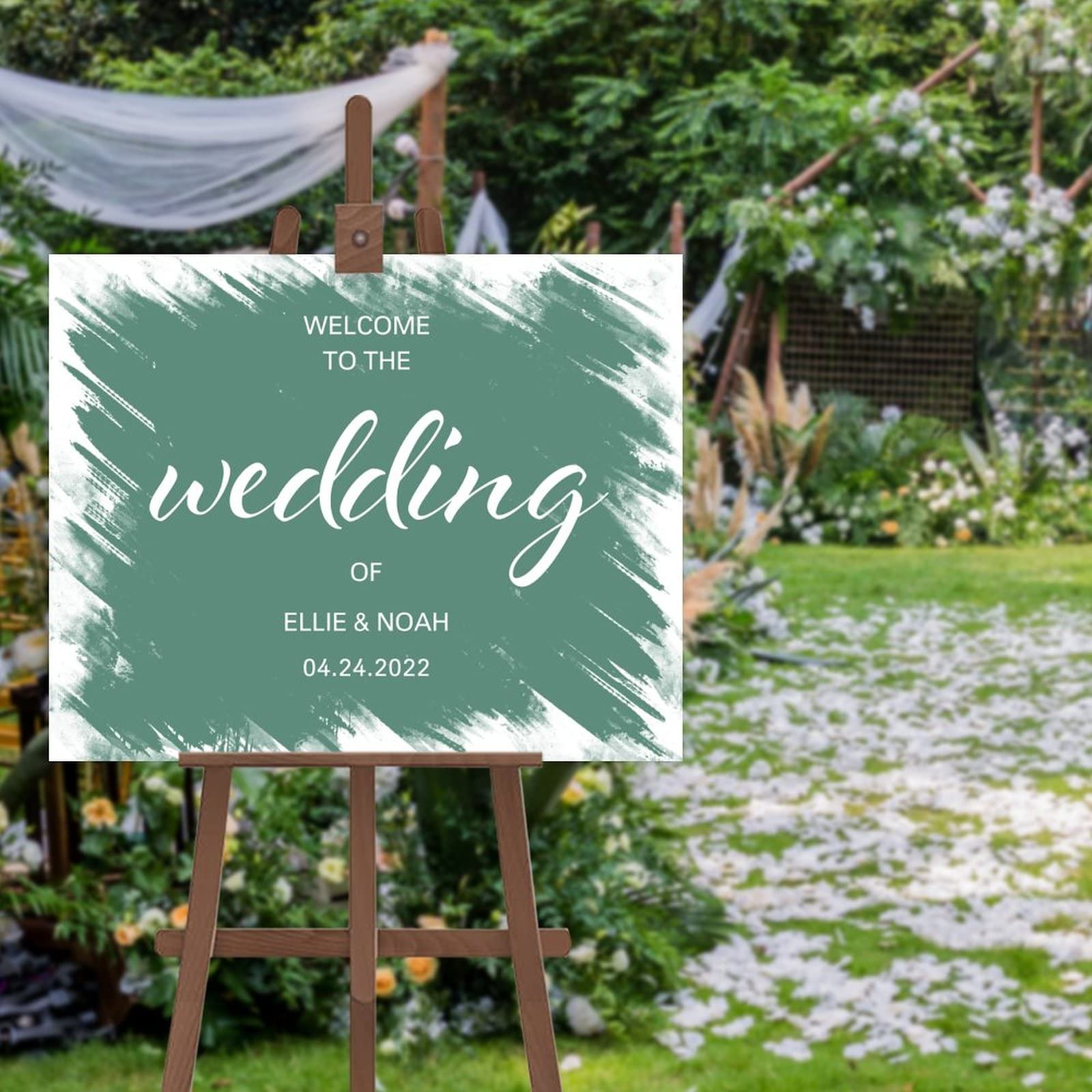 Panneau de mariage personnalisé modifiable pour cérémonie moderne - 4