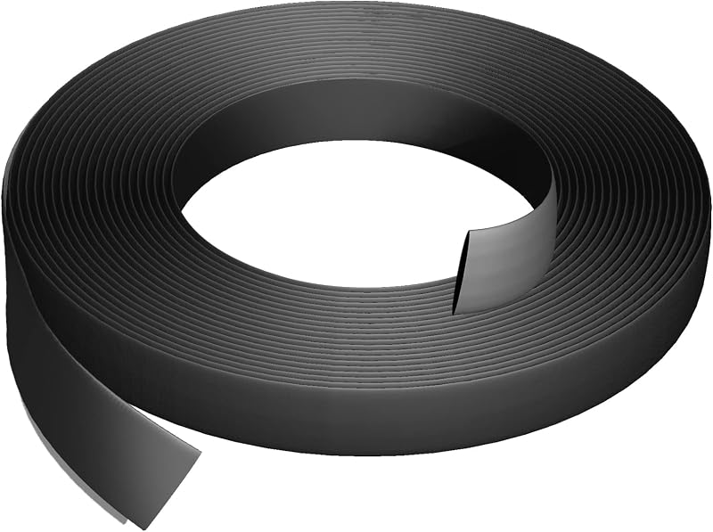 XHF Rollo de tubo termorretráctil de 20 pies y 3/4 pulgadas 2:1, tubo retráctil industrial eléctrico para aislamiento de cables, compatible con RoHS, color negro