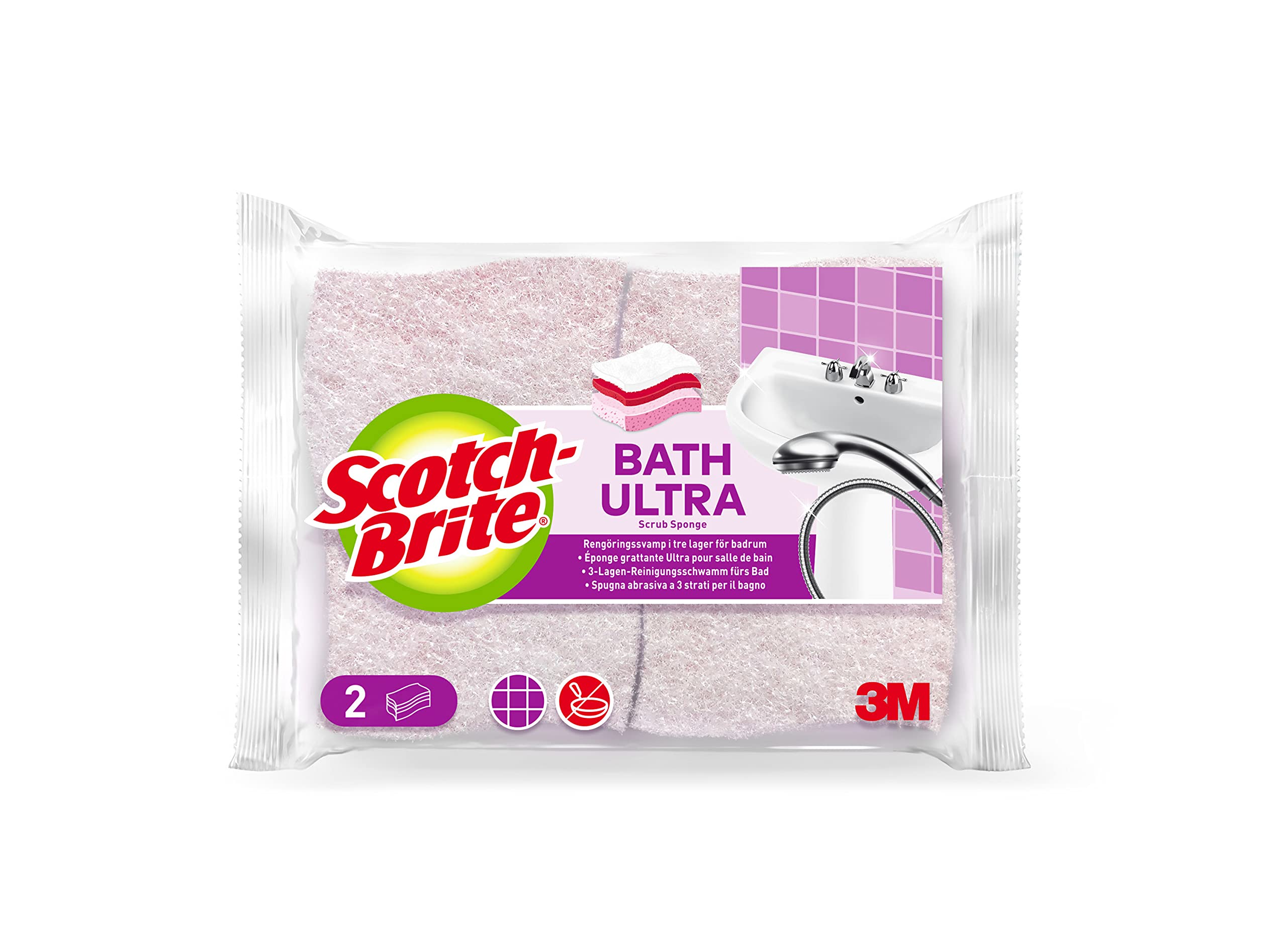 Scotch Brite Bathroom Scrub Sponge Extra Large