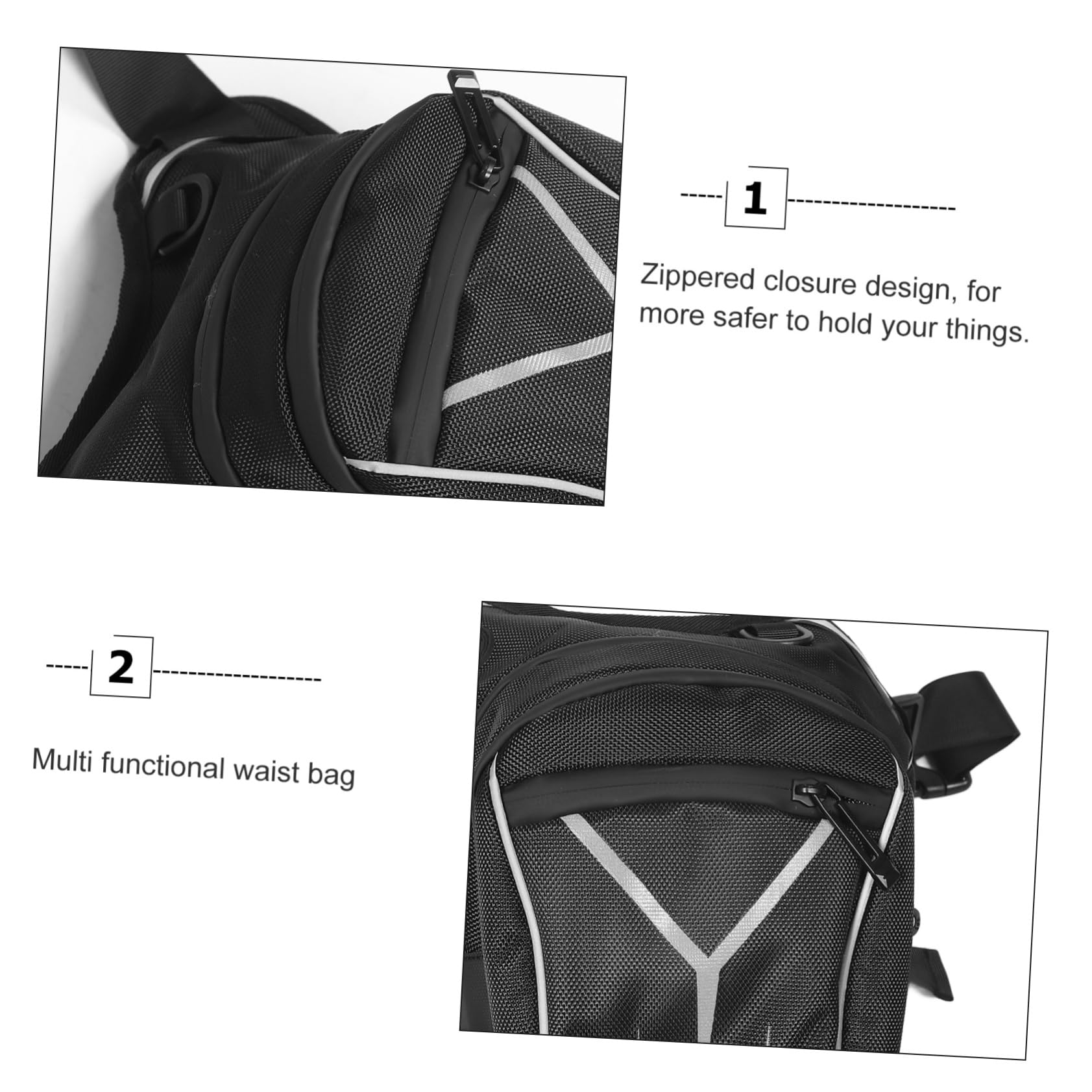 UPKOCH Riñonera para Motocicleta Bolsa De Pierna Ajustable Riñonera Deportiva para Correr Camping Bolsa para Guardar El Teléfono Multifuncional para Deportes y Motocicleta
