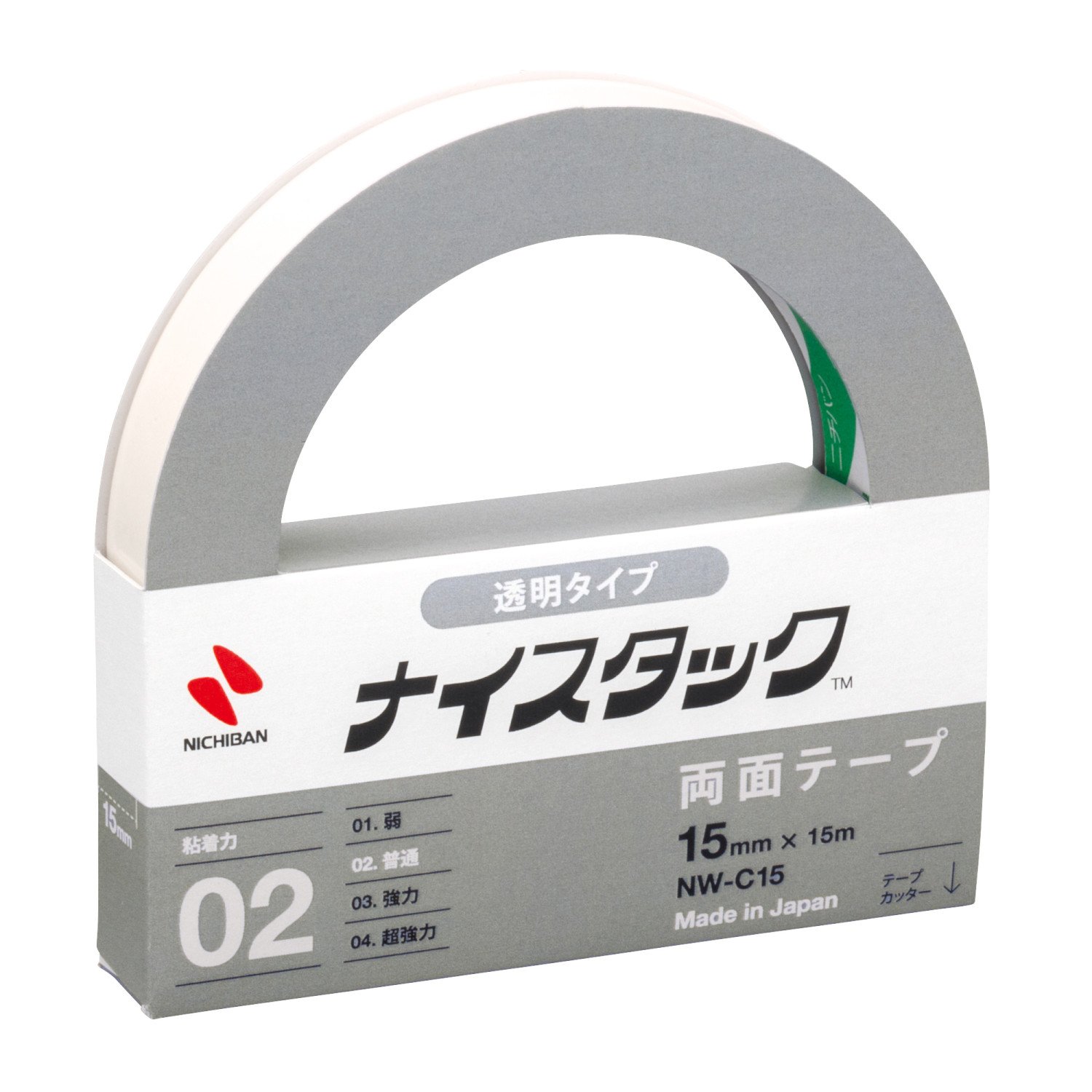 Amazon | ニチバン 両面テープ ナイスタック (透明) 15mm×15m NW-C15 