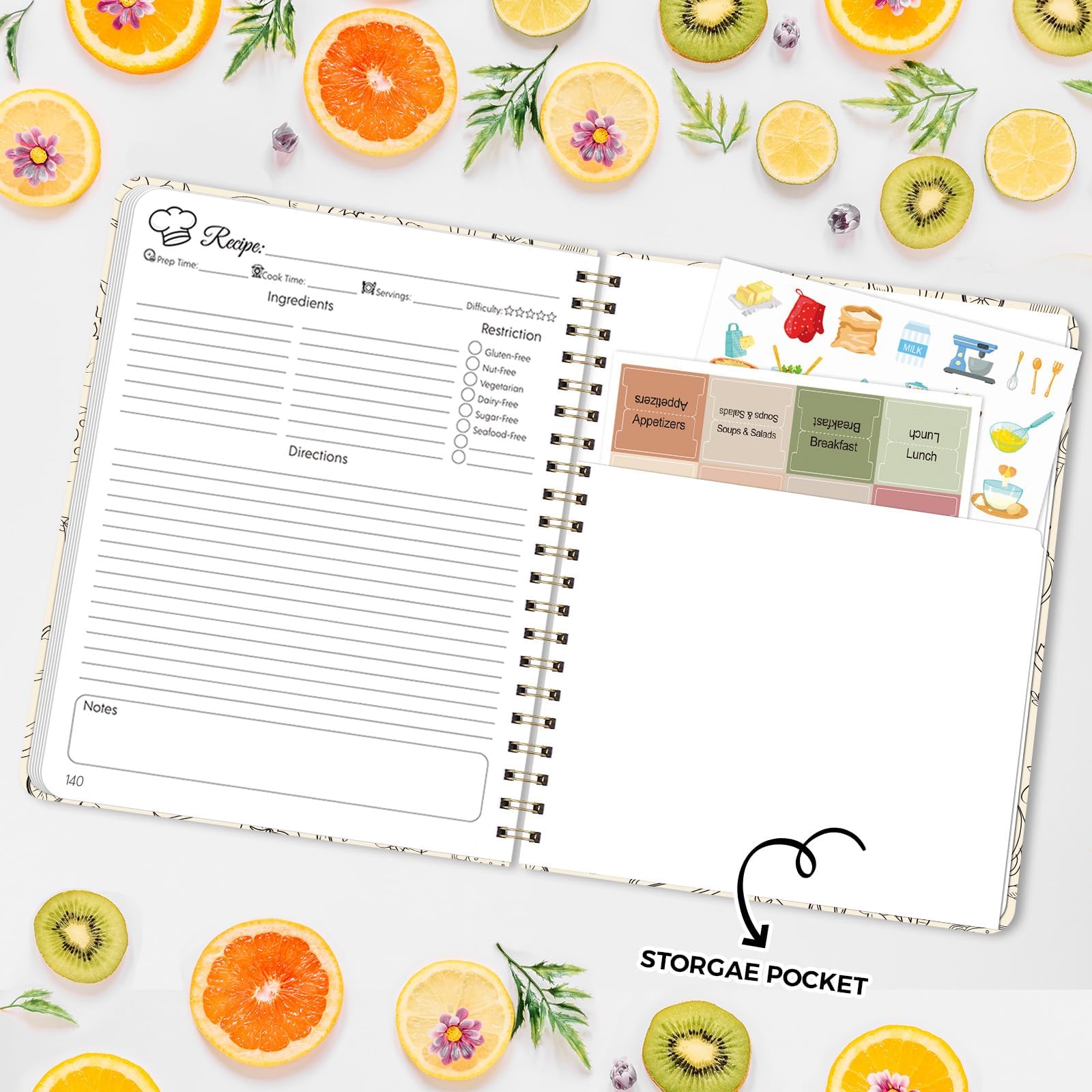 Blank Recipe Book - Create Your Own! -6