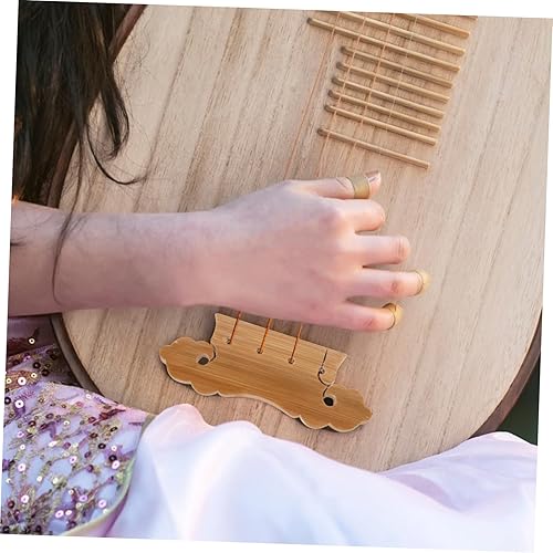 Miniatura 6 de Toyvian Pipa Bridge Guitar Repair Tools Guitar Bridge Saddle Guitar Bridge Pin Handmade Lute Bridge Tailpiece Kid Instrument Pipa Replacement Bridge