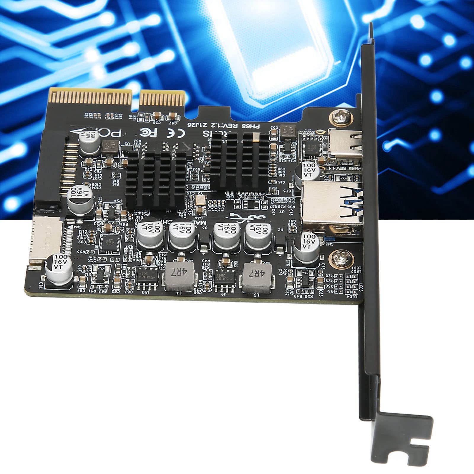Miernik kart PCIE PCIE 3.0 do USB3.0, główny układ kontrolny Vl822, przepustowość 16Gt/S, zasilacz portu USB, szybka transmisja 10 Gb/s, układ zabezpieczający 2.2a
