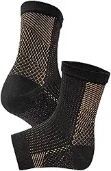 Meia de Compressão Esportiva, Malha Respirável, Suporte para Tornozelo, Branco