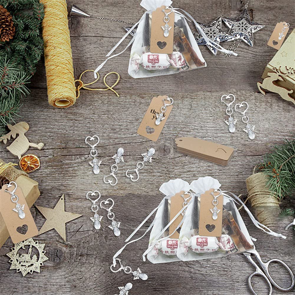 y-luck y- 90 Pezzi Souvenir Regali di Nozze Baby Shower Bomboniera Set con Etichetta Borsa di Caramelle
