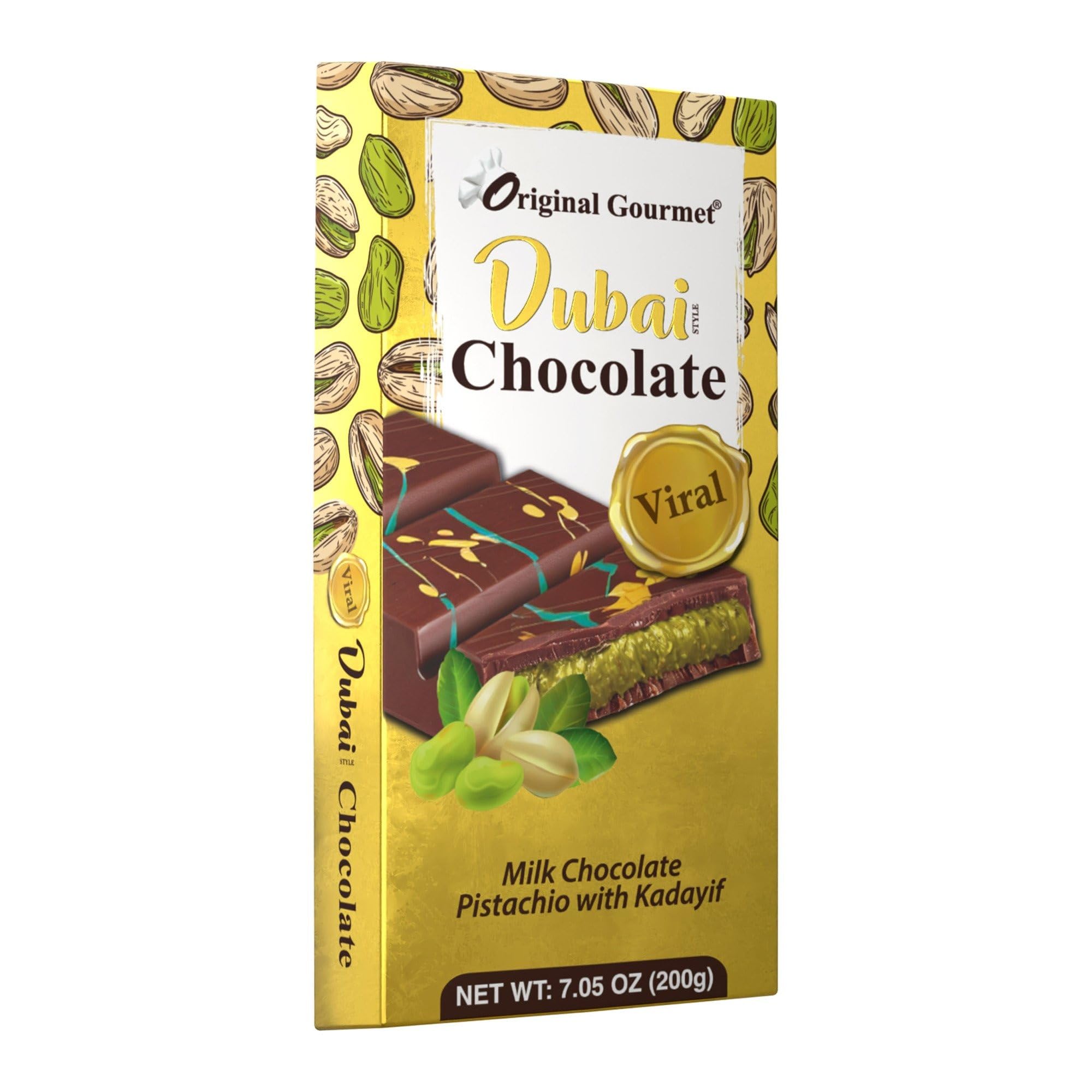 Milk Chocolate Pistachio with Kadayıf