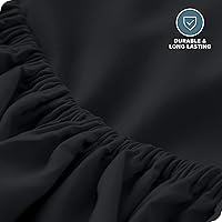 Vista 121 de Bare Home - Sábana bajera de microfibra 1800 muy suave y duradera, para colchones altos tamaño individual, color gris pardo