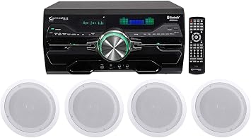 Technical Pro DV4000 4000w Home Theater DVD Receiver+2 8" Ceiling Speakers