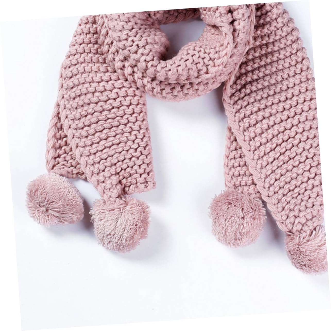 Schal Baby Schal Rosa Kinder 3st Kinder Warmer s s Für Winter Für Flauschiger Kugel Woll Rosa