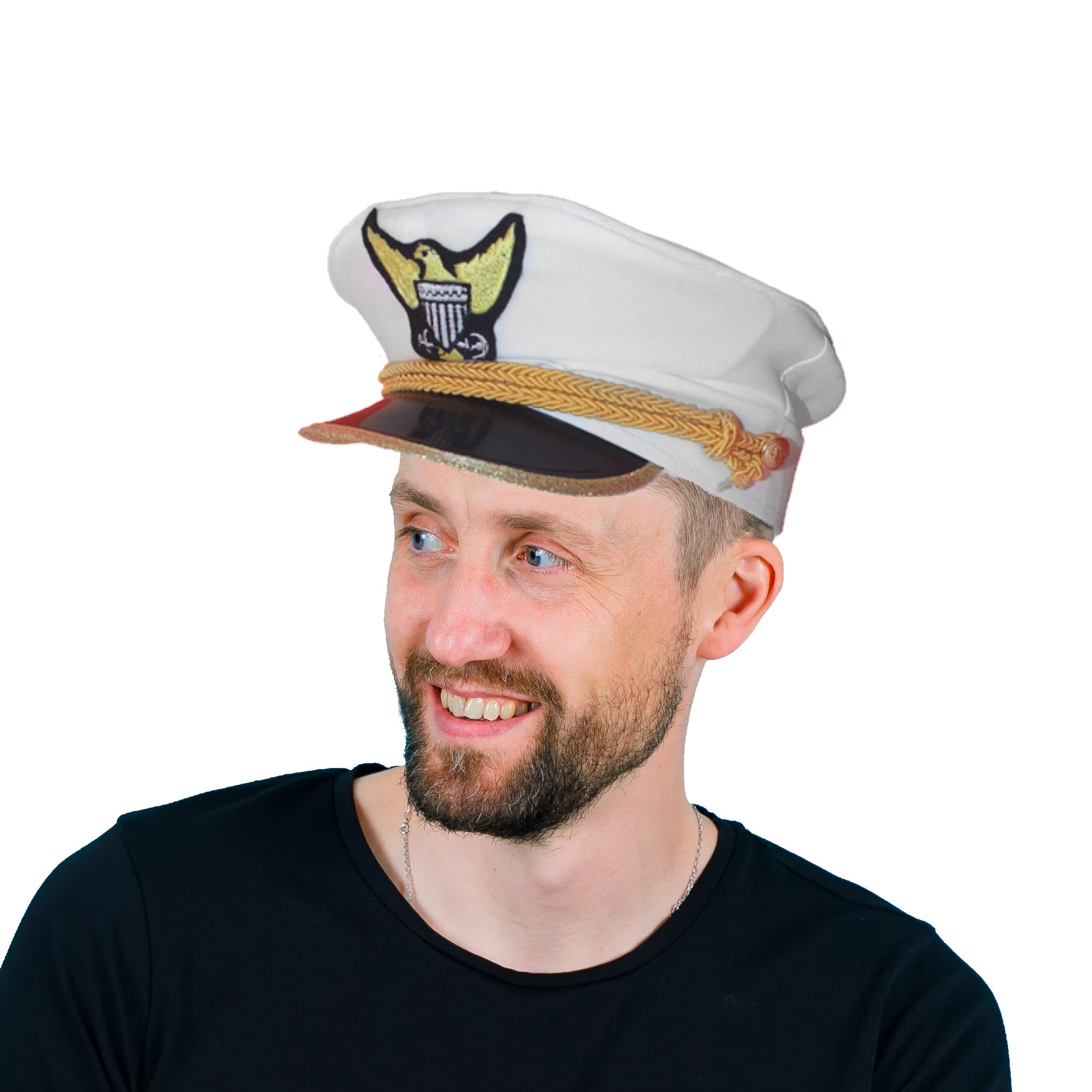 Dress Up America Navy Captain Admiral Hat - Beautiful Dress Up Hat For Role Play
