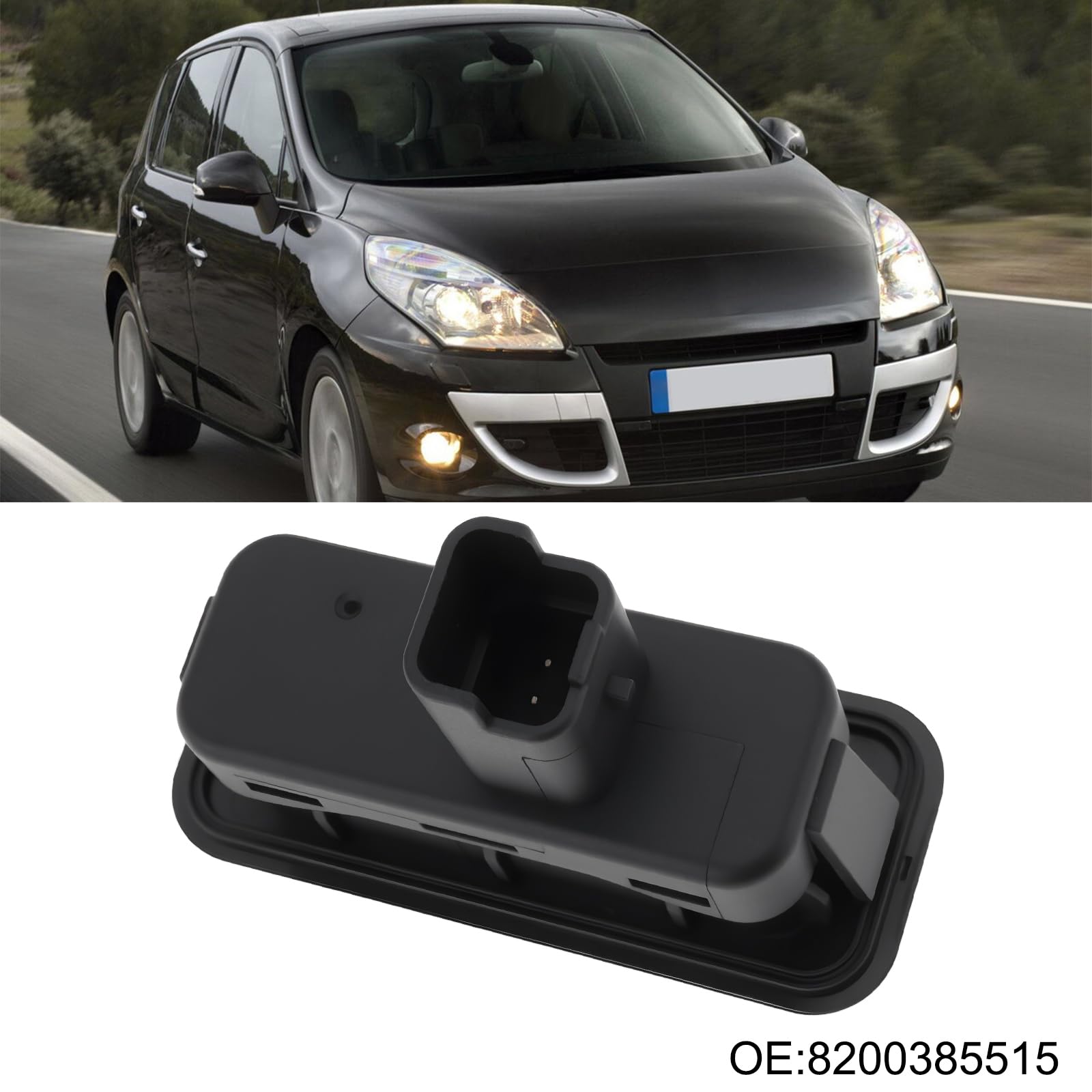 YAOPEI Interruttore Di Avvio Per Renault Clio 3/4, Megane 3, Scenic 3, Twingo 2 – Ricambio Originale 8200385515 – Connettore 2 Pin Bianco - 6