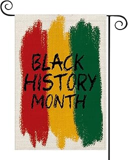 AVOIN colorlife Black History Month African Garden Flag Vertical Double Sided, Worthwhile Commemoration National Party Yar...