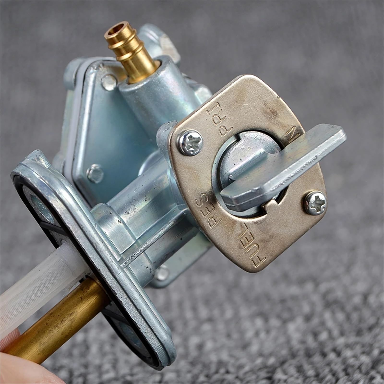 Válvula de purga de combustible para depósito de gasolina Suzuki DR125, DR125SE (94-96), DR200, DR200SE (96-13), DR200S (15-17), 44300-44AB0 Grifo Gasolina de Moto Válvula Combustible