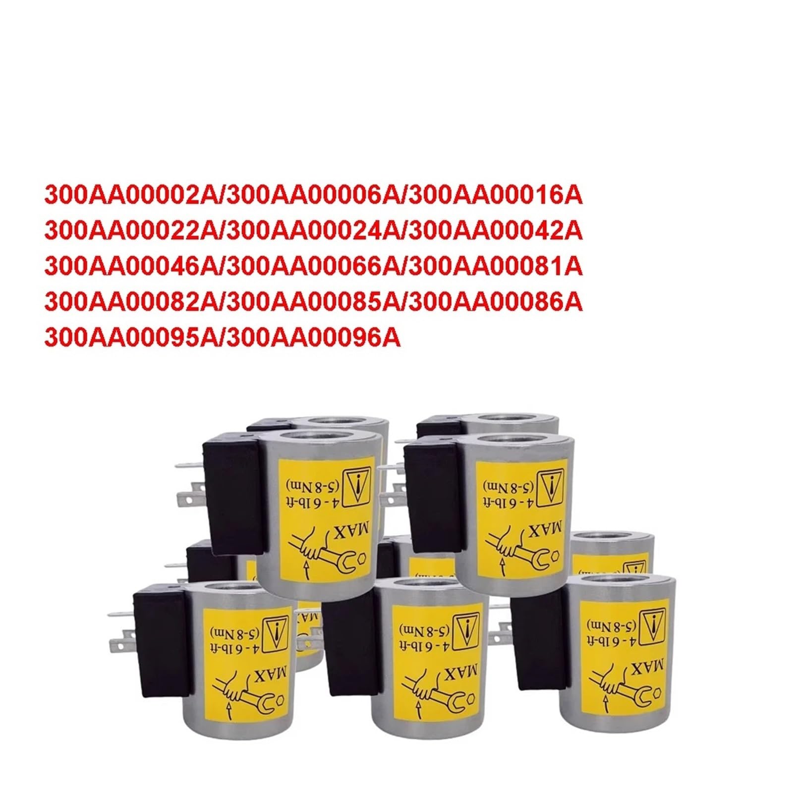 Bobina de solenoide rotativa de válvula hidráulica 300AA00002A, 300AA00016A, 300AA00042A y 300AA00095A.(300AA00002A)