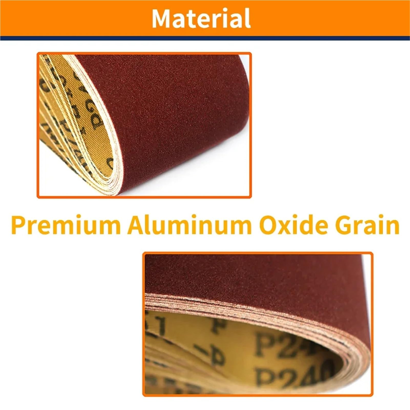 15 szt. Taśmy szlifierskie 3 x 21 cali 75x533 mm do szlifierki taśmowej - Taśmy ścierne(40Grit)