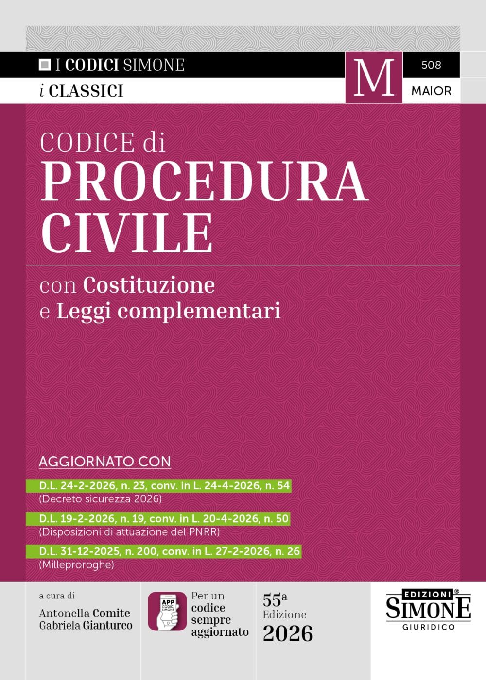 Codice di Procedura Civile con Costituzione e Leggi complementari
