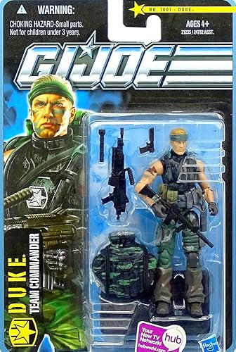 G.I. Joe Pursuit of Cobra Figura de acción de 3 34 pulgadas Jungle Assault Duke