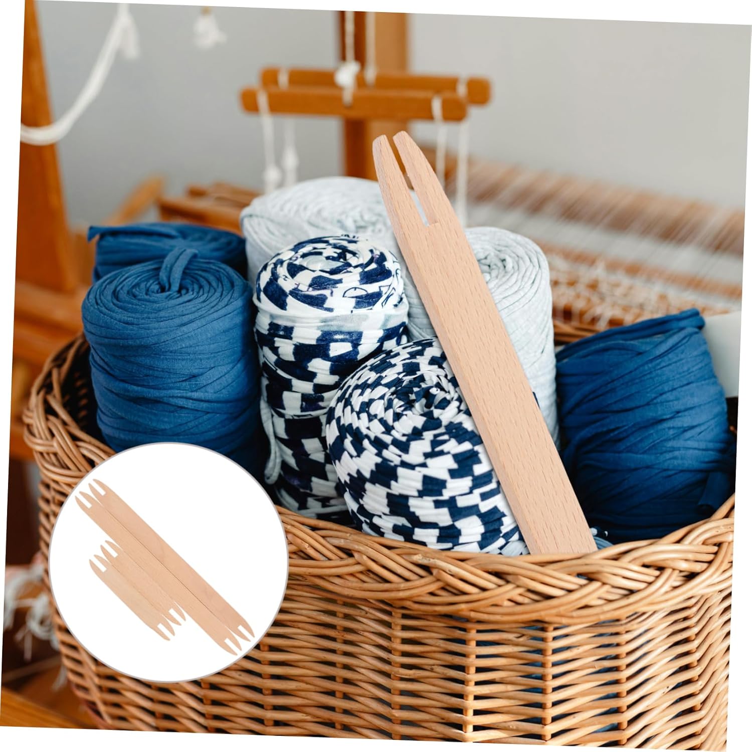 4sets Wooden Weaving Shuttles Versatile DIY Knitting Tools for Sweaters Scarves and for Craft Enthusiasts 4pcs*4