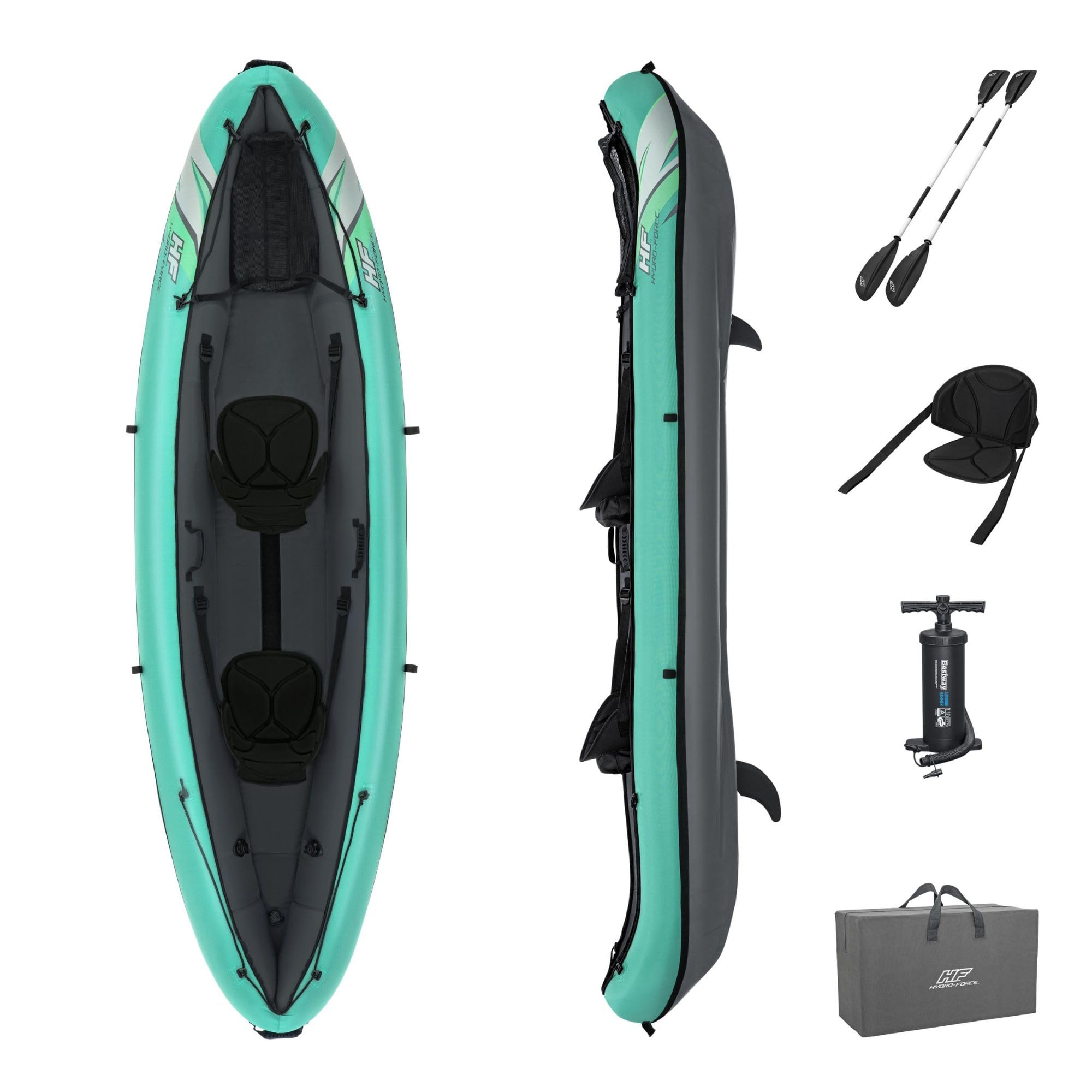 Bestway Hydro-Force Ventura Elite X2 Kayak, 2-Person Inflatable Kayak Set