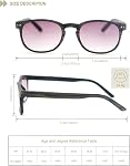HEEYYOK Lunettes de lecture Femmes 3.0 Lecteurs Lunettes Femmes Pour Petites Dames Cheater Verres Léger Charnière de Printemps Confortable Lunettes de soleil Lecteur 4-pack