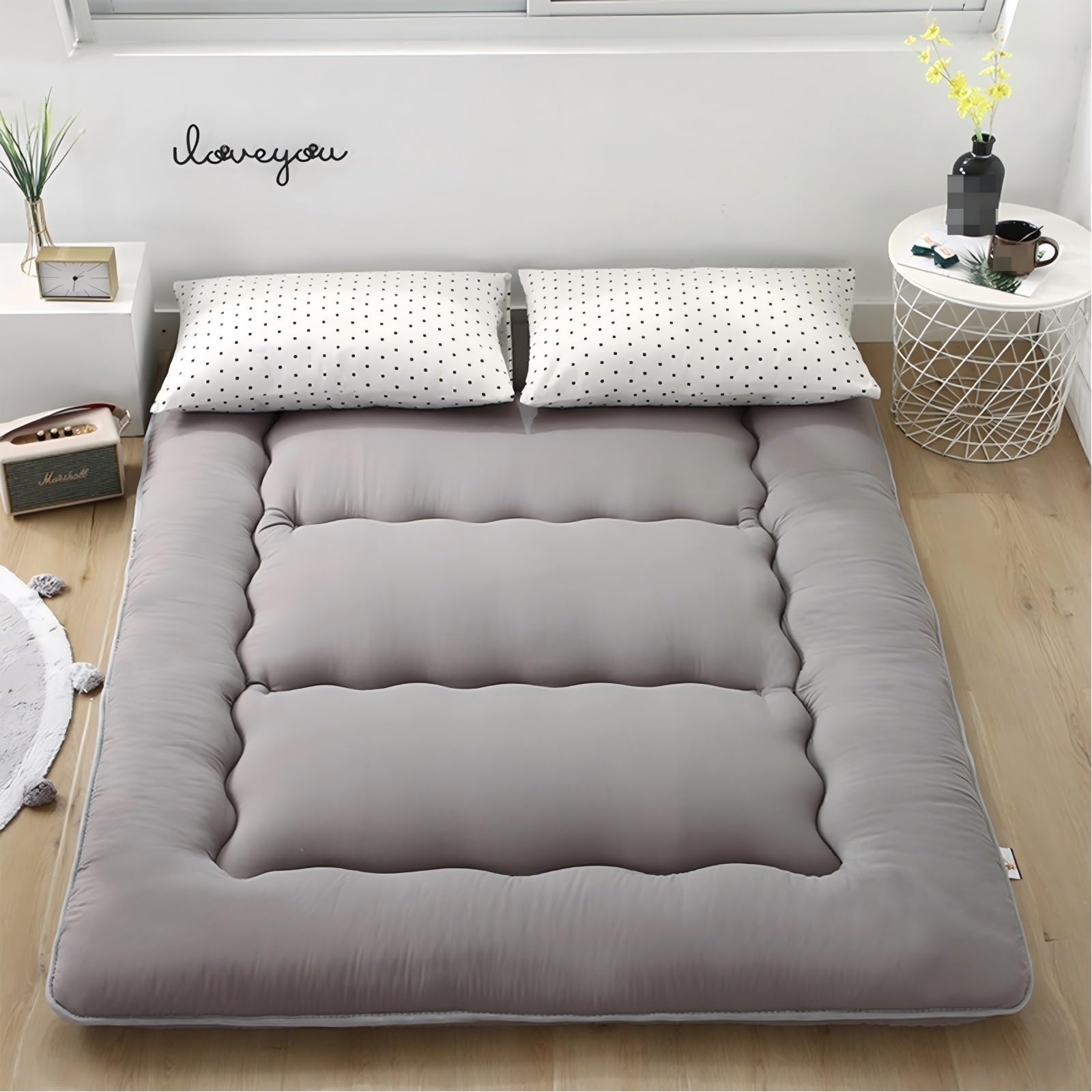 Matelas De Sol Pliable Et Enroulable, Tatami Japonais Épais, Antidérapant Et Respirant, pour Dortoir(90 x 190 cm)