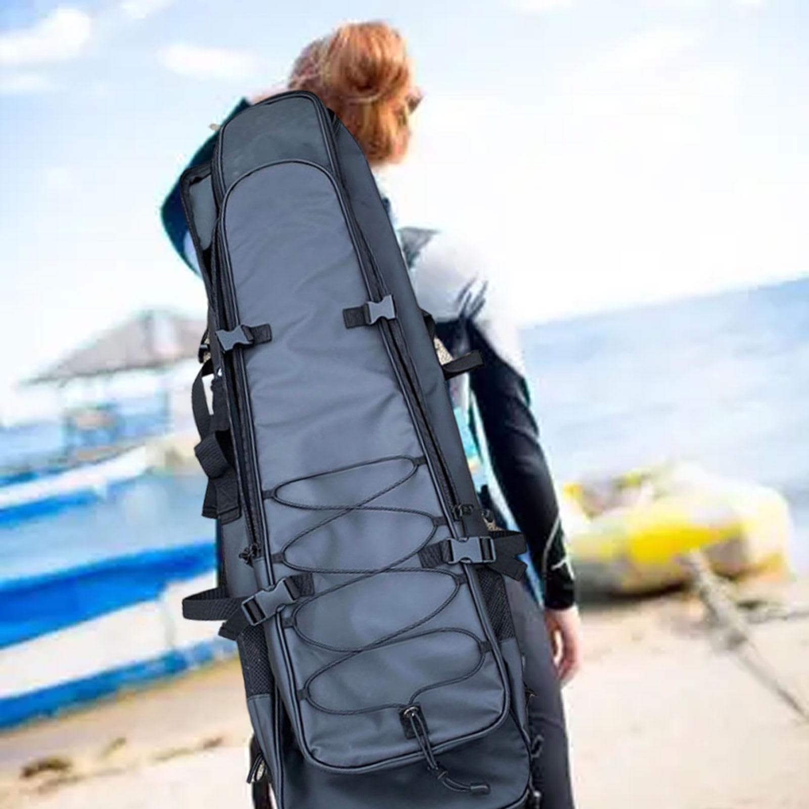 Borsa lunga per pinne, zaino per pinne lunghe, impermeabile, facile da trasportare, borsa per immersioni lunghe