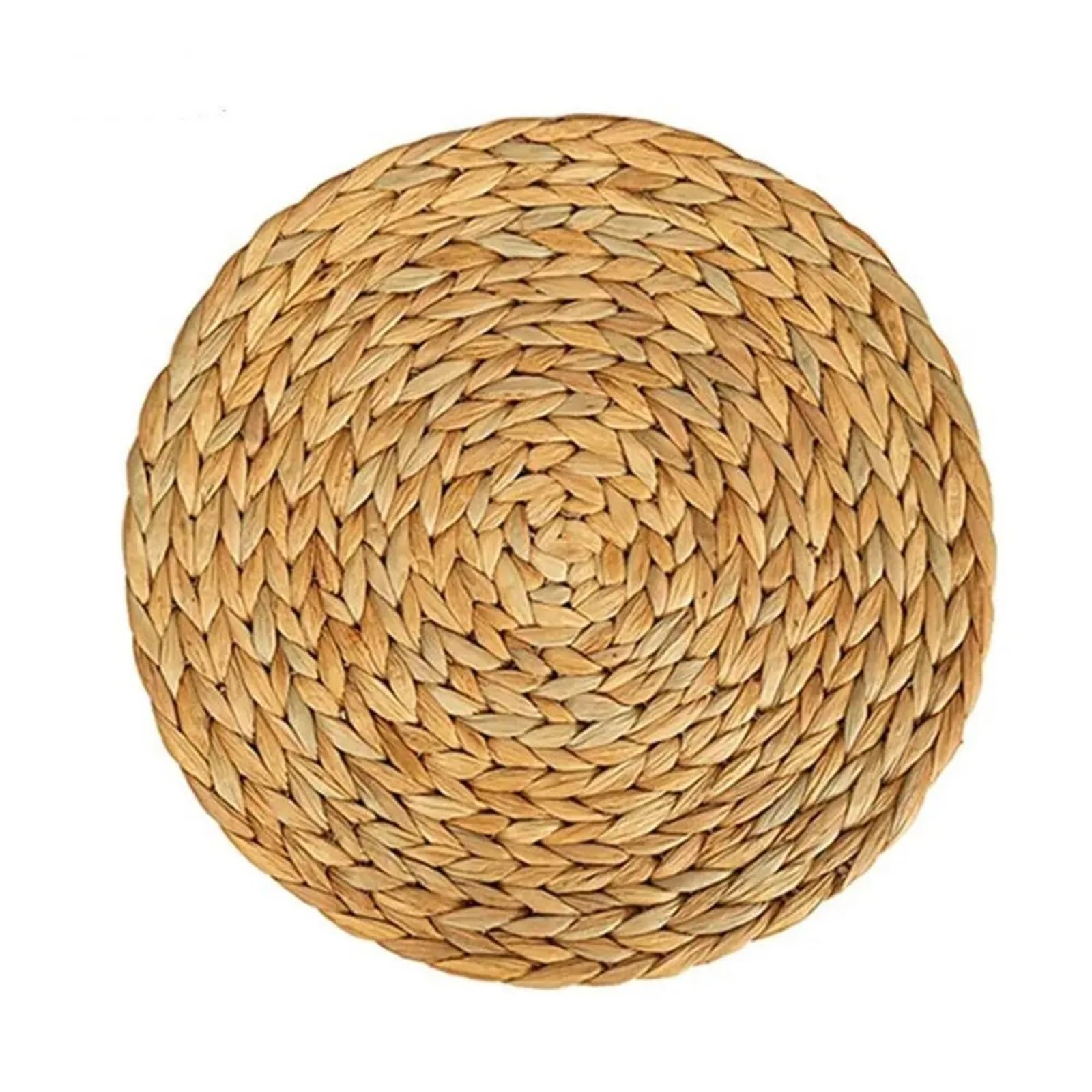 Woven Placemats Straw Weave Rattan Round Placemats Cups Mat Dining Table Home Decor(30CM)