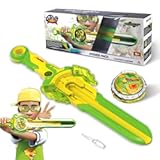 Battling Toys&comma; Spinning Top and Sword Launcher Battle Set Toys for Kids&comma; Battle Brust Sword Top Toys for 5 6 7 8 9 10 11 12 Year Old Boys&comma; Lightning Leopard