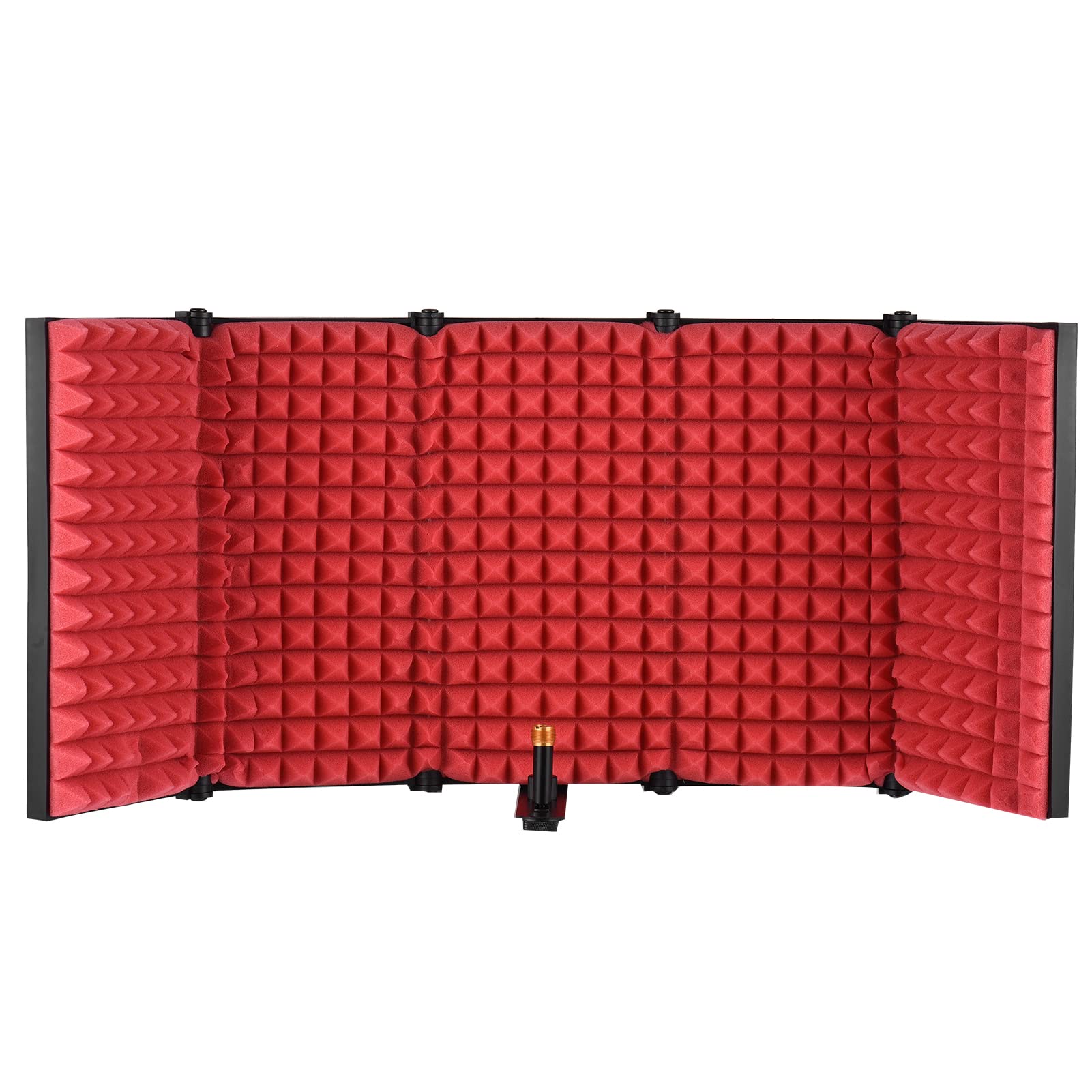 Schalldichte Platte Isolation Mikrofon Windschutz Mikrofon Isolation Aufnahmestudio Ausrüstung 5-Türer Professionelle Studio Aufnahme Mikrofon Isolation Faltbar Popfilter Mikrofon