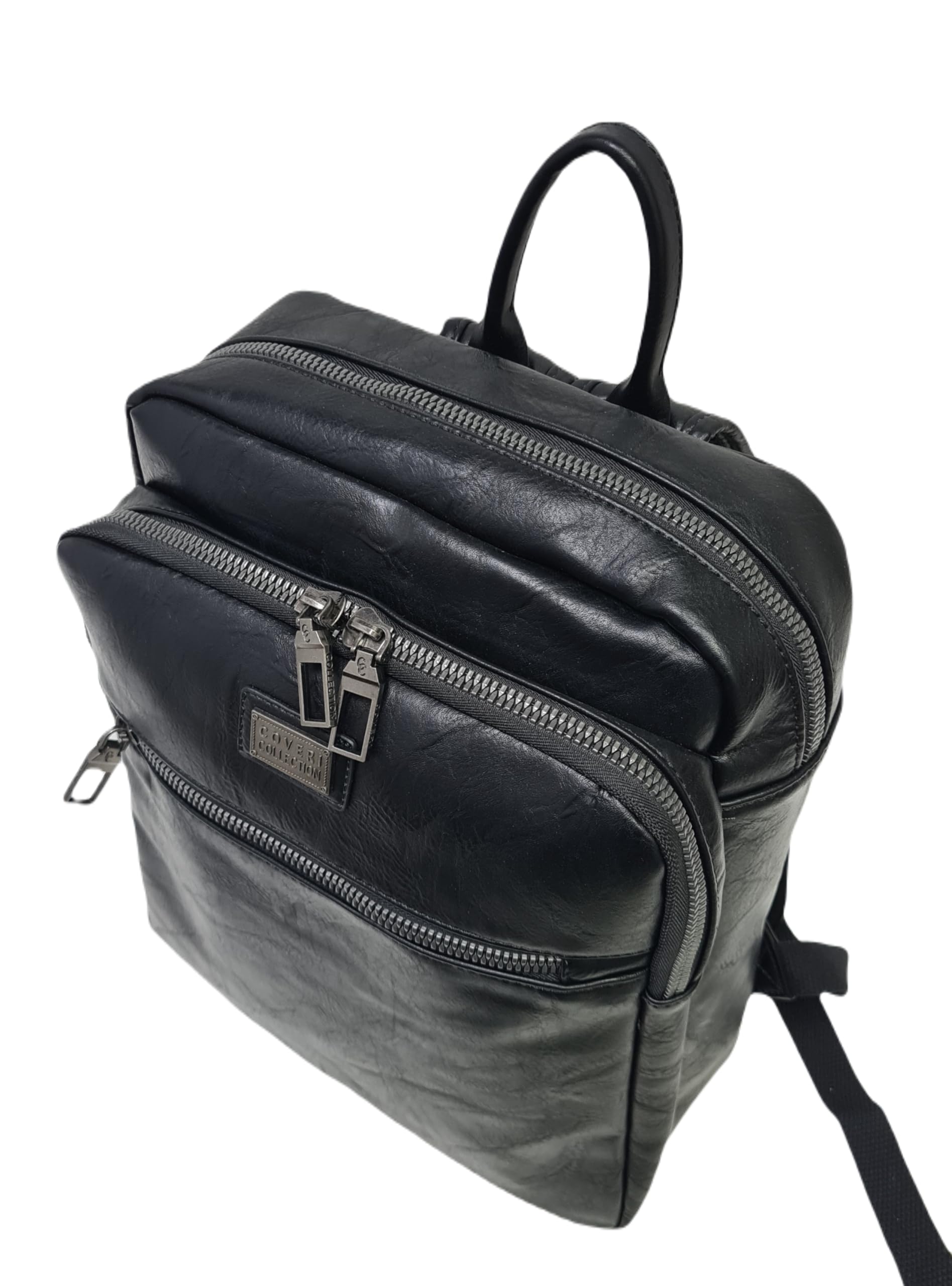 COVERI COLLECTION Zaino in Ecopelle, Dimensioni 37x29x11 cm, Ampio Scomparto con Zip, Porta Computer, Colore ART.5070-8