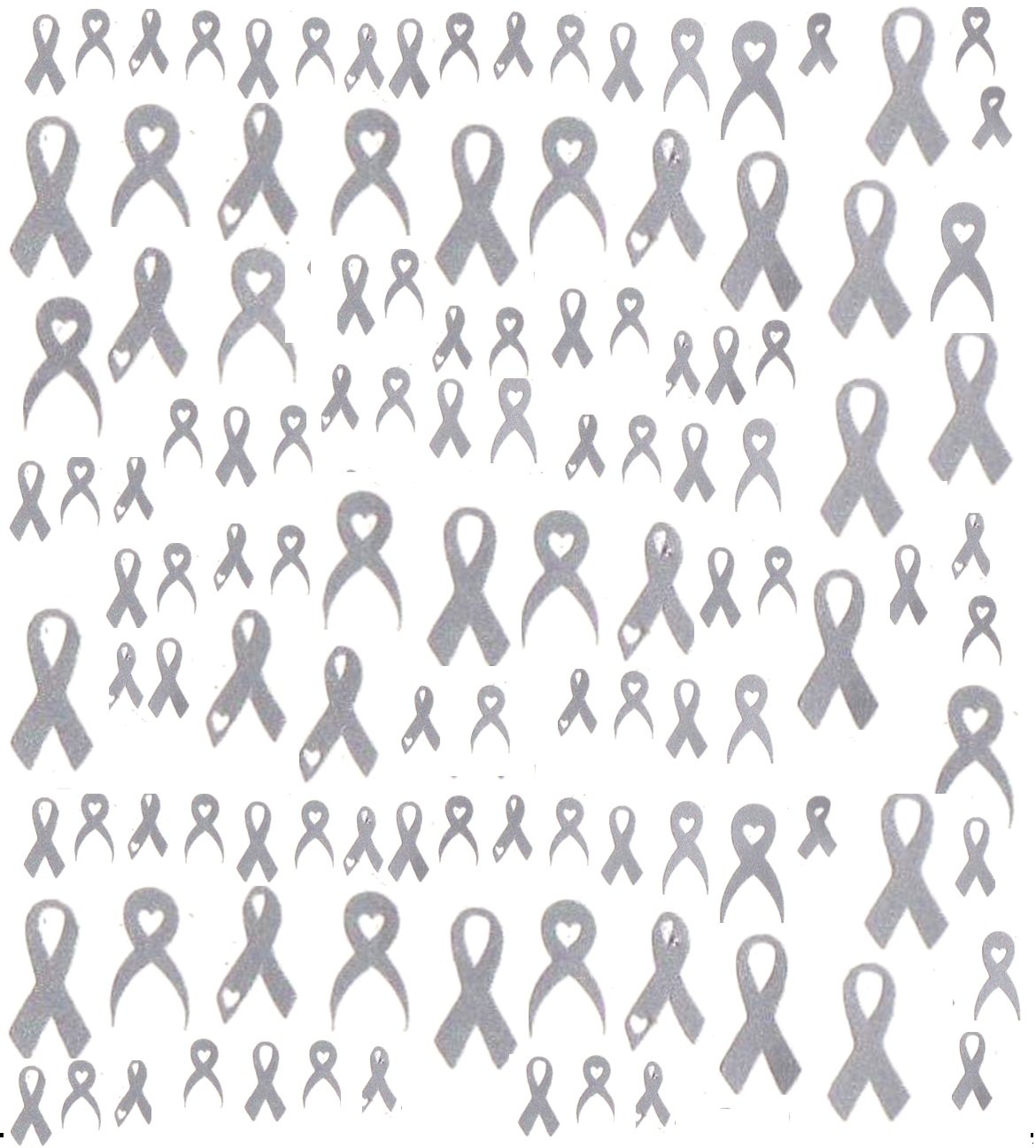 Parkinsons Awareness Collection… (Parkinsons Awareness Silver Ribbon Nail stickers)