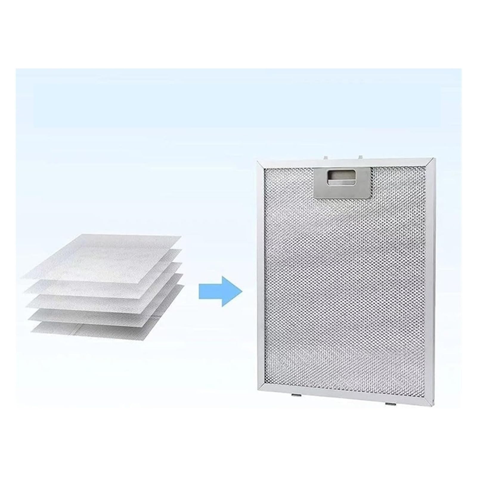A99G - Filtro Antigrasso In Alluminio for Sostituzione Cappa Da Cucina - Estrattore Olio for Ventilazione In Rete Metallica