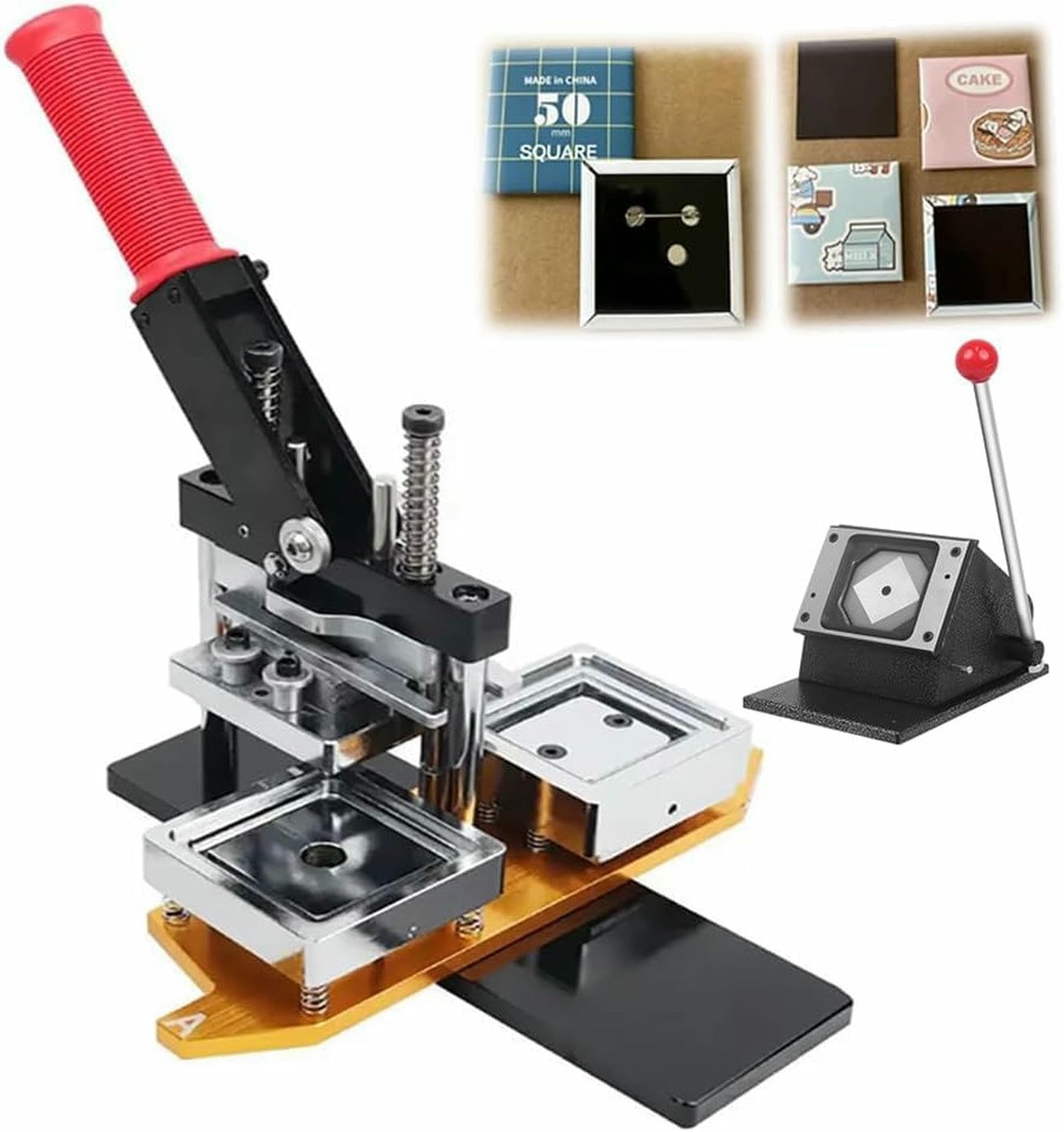 JYBNBBE Belching Magnet Creation Kit With A Press Machine And Paper Cutter, Create Personalized Stickers For Refrigerator For Home Decoration And Office