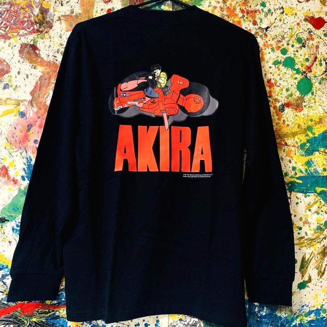 Amazon.co.jp: アキラ メンズ ロンT 長袖 XL XXL 秋冬 ブラック 