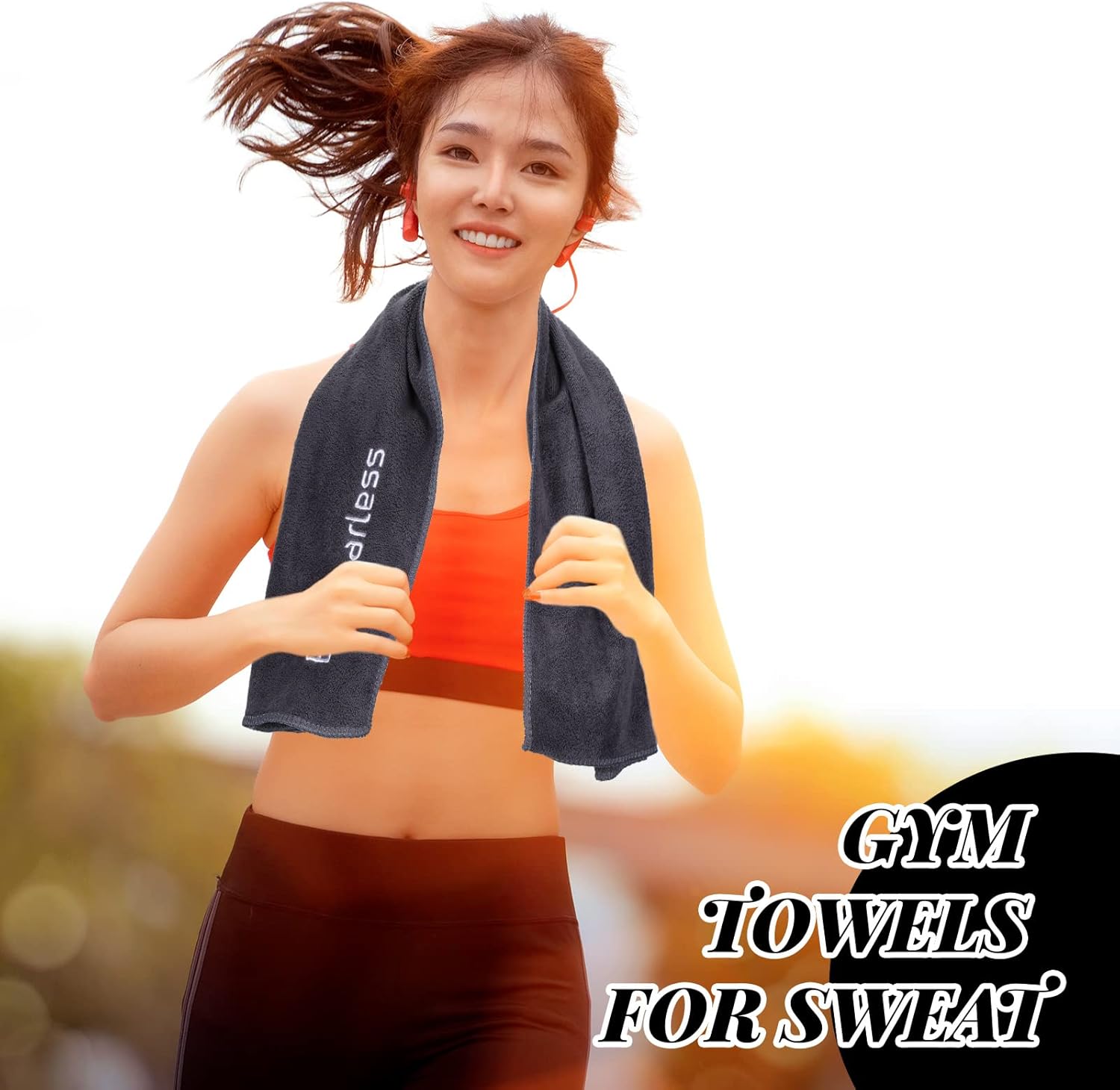 Newwiee 36 Pcs Microfiber Gym Towels for Exercise Fitness Bulk 32 x 16 Inch Soft Quick-Drying Sweat Absorbent Yoga Towel for Women Men Be Fearless Sport Towel for Cycling, Swimming, Workout, Camping - Image 6