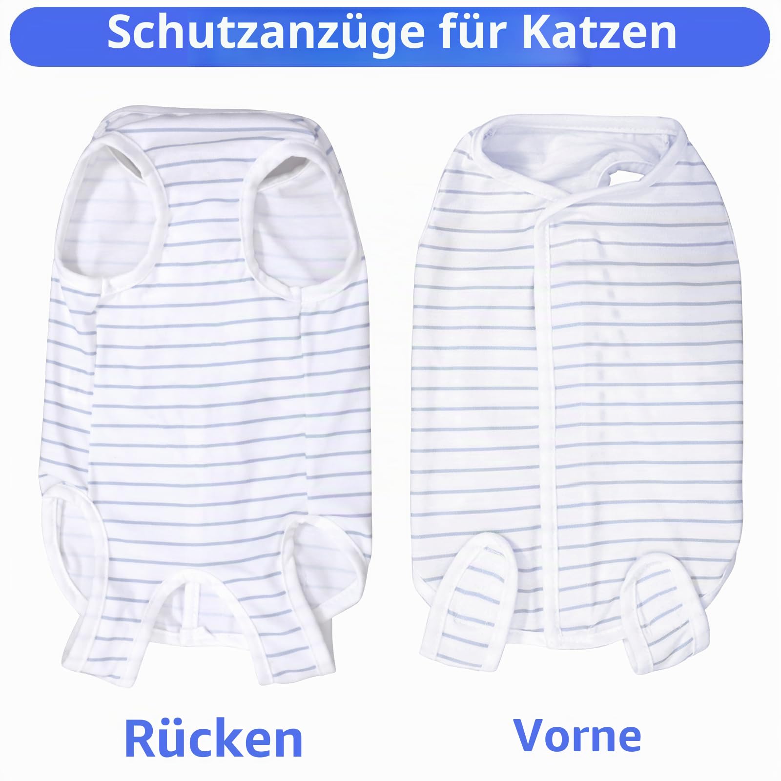 cobee Professioneller Katzen Erholungsanzug für Bauchwunden oder Hautkrankheiten, Erholungsanzug weicher Kragen Kegel Alternative für Katzen (Größe M)
