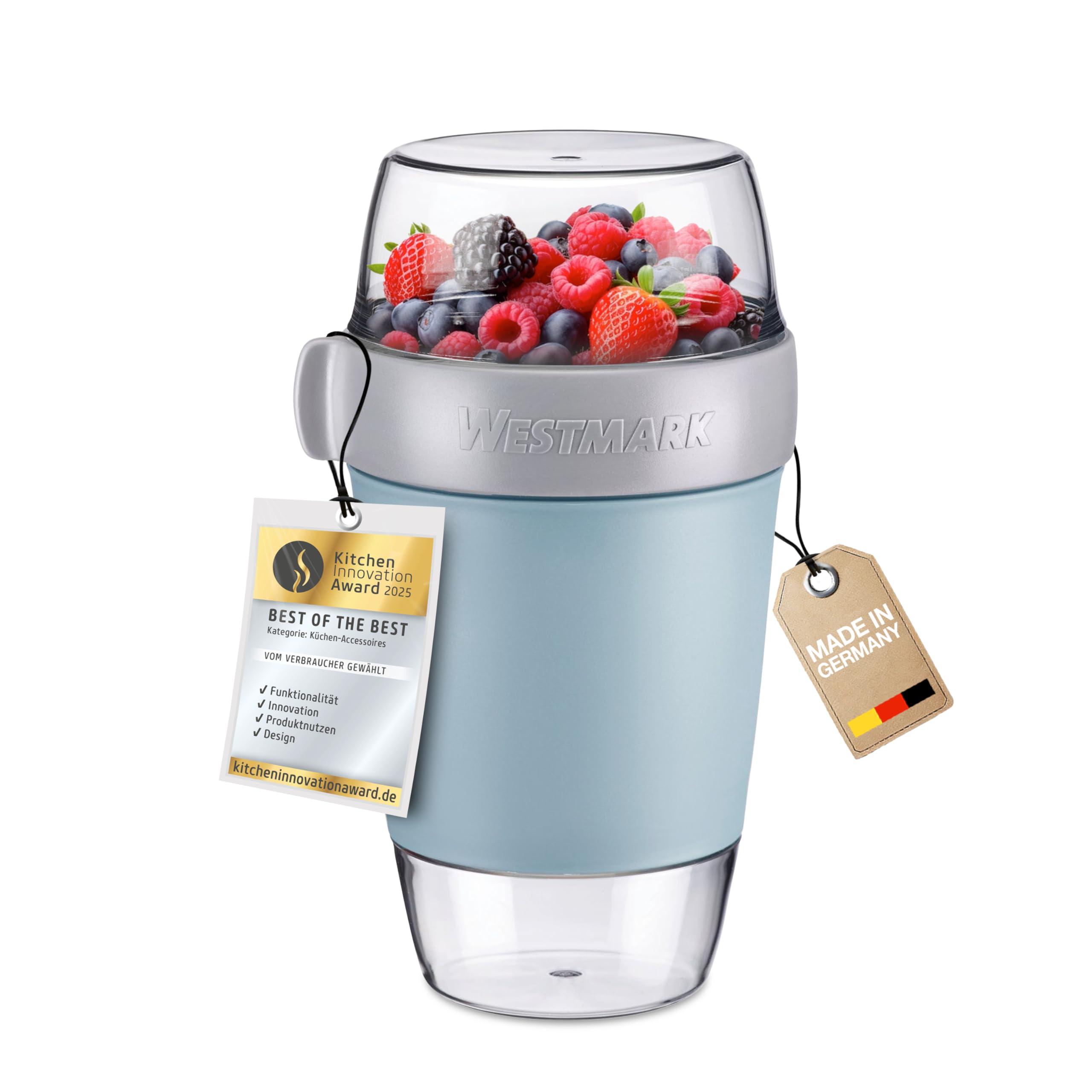 Westmark Lunchpot – handy cup to go, ideal for food such as cornflakes, porridge, soup and salad, microwave and freezer safe – 1150 ml, BPA free